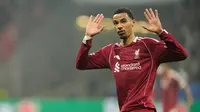 Penyerang Liverpool, Hugo Ekitike usai mencetak gol ke gawang Eintracht Frankfurt di lanjutan Liga Champions, 23 Oktober 2025. (AP Photo/Michael Probst)
