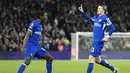 Namun, Chelsea bangkit di babak kedua dan menyamakan skor berkat gol Noni Madueke dan Conor Gallagher. (Nick Potts/PA via AP)