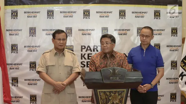 PHOTO: Gerindra, PAN, dan PKS Sepakat Koalisi di Pilkada Serentak 2018