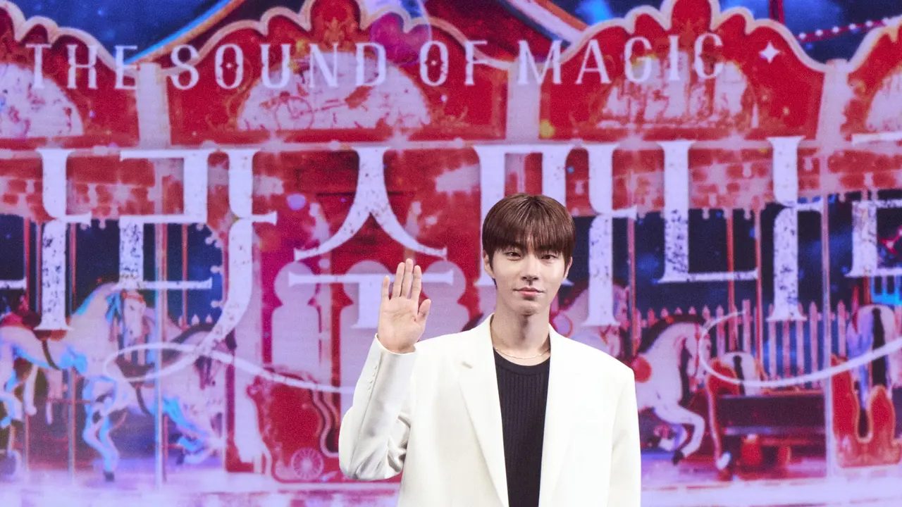 Hwang In Yeop dalam konferensi pers The Sound of Music. (Foto: Netflix)