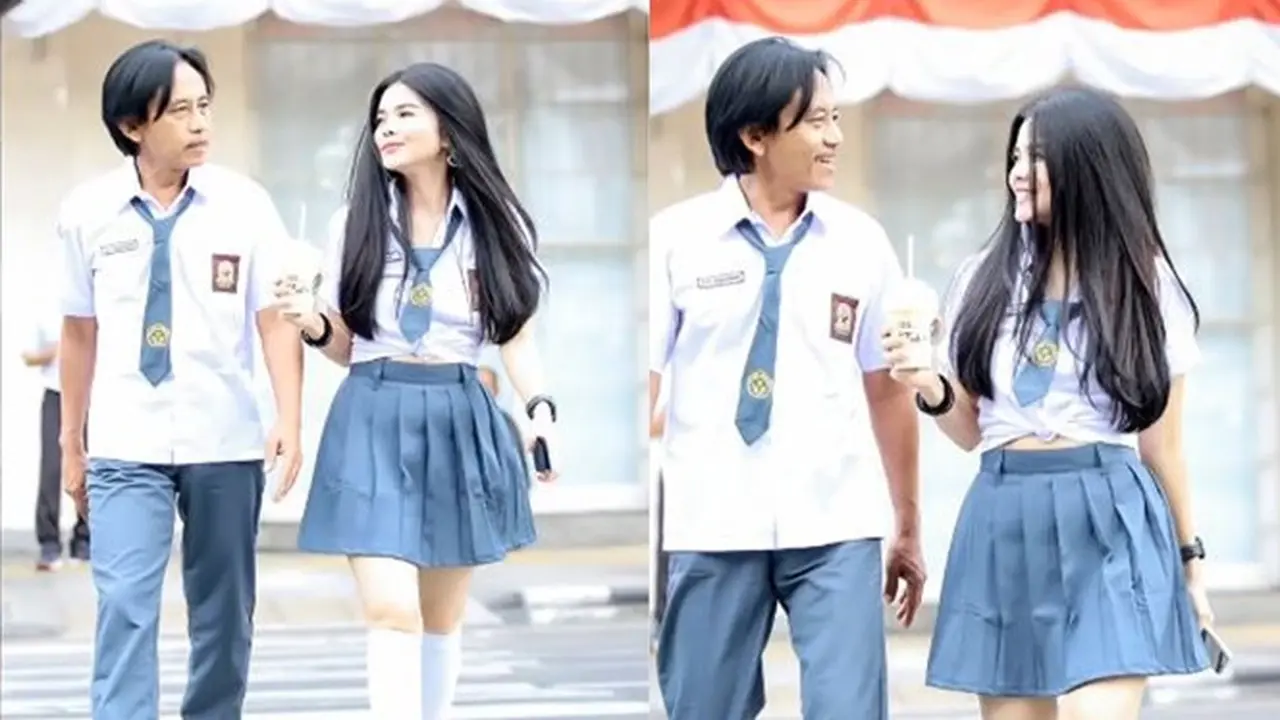 Terpaut 19 Tahun, Ini 6 Potret Epy Kusnandar dan Istri Pakai Seragam SMA
