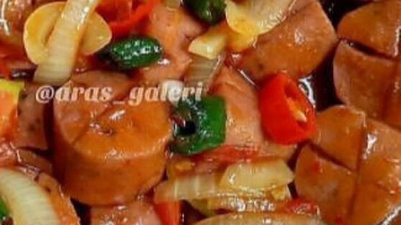 1. Resep Menu Sahur: Sosis Asam Manis<br>