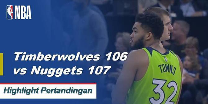 Cuplikan Pertandingan NBA : Nuggets 107 vs Timberwolves 106