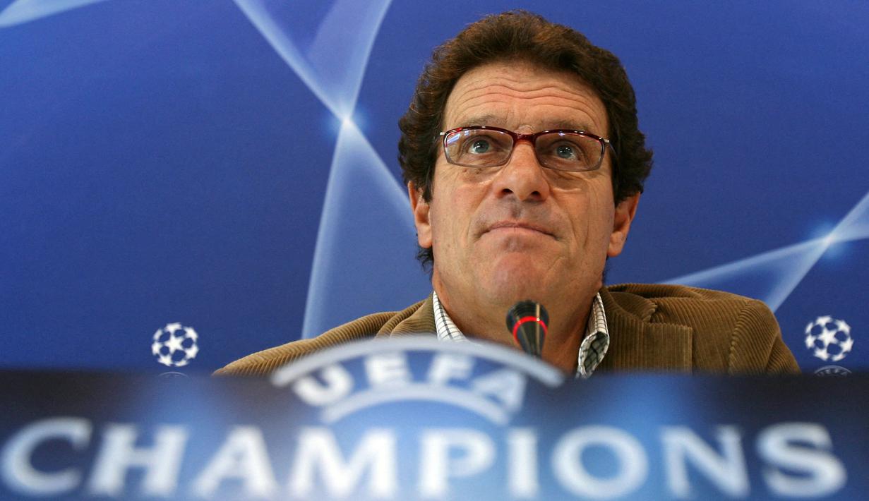 Fabio Capello ditunjuk sebagai pelatih AC Milan pada 1991–1996 dan musim 1997/1998. Selama masa baktinya di San Siro, ia tercatat mampu membawa beberapa trofi bergengsi untuk Rossoneri, salah satunya Liga Champions. Capello bersama AC Milan tercatat menjadi juara Liga Champions pada musim 1993/1994. (AFP/Philippe Desmazes)