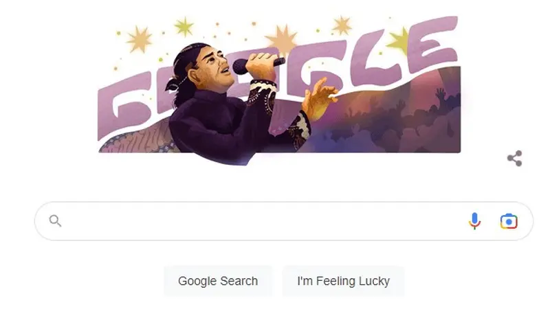 Google Doodle untuk merayakan perjalanan Didi Kempot. (tangkapan layar Google)