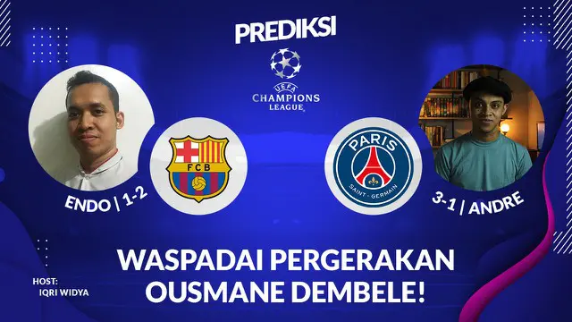 VIDEO: Prediksi Liga Champions, Selain Lionel Messi, PSG Wajib Wapadai Ousmane Dembele