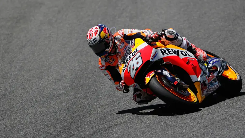 20170507-Dani Pedrosa Juarai MotoGP Spanyol-AP