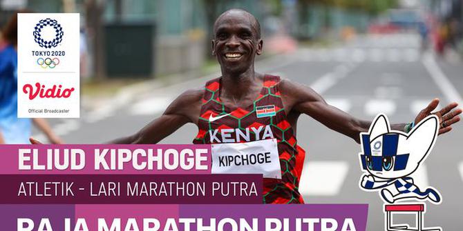 VIDEO: Momen Atlet Kenya, Eliud Kipchoge Mendapat Medali Emas di Lari Maraton Putra Olimpiade Tokyo 2020