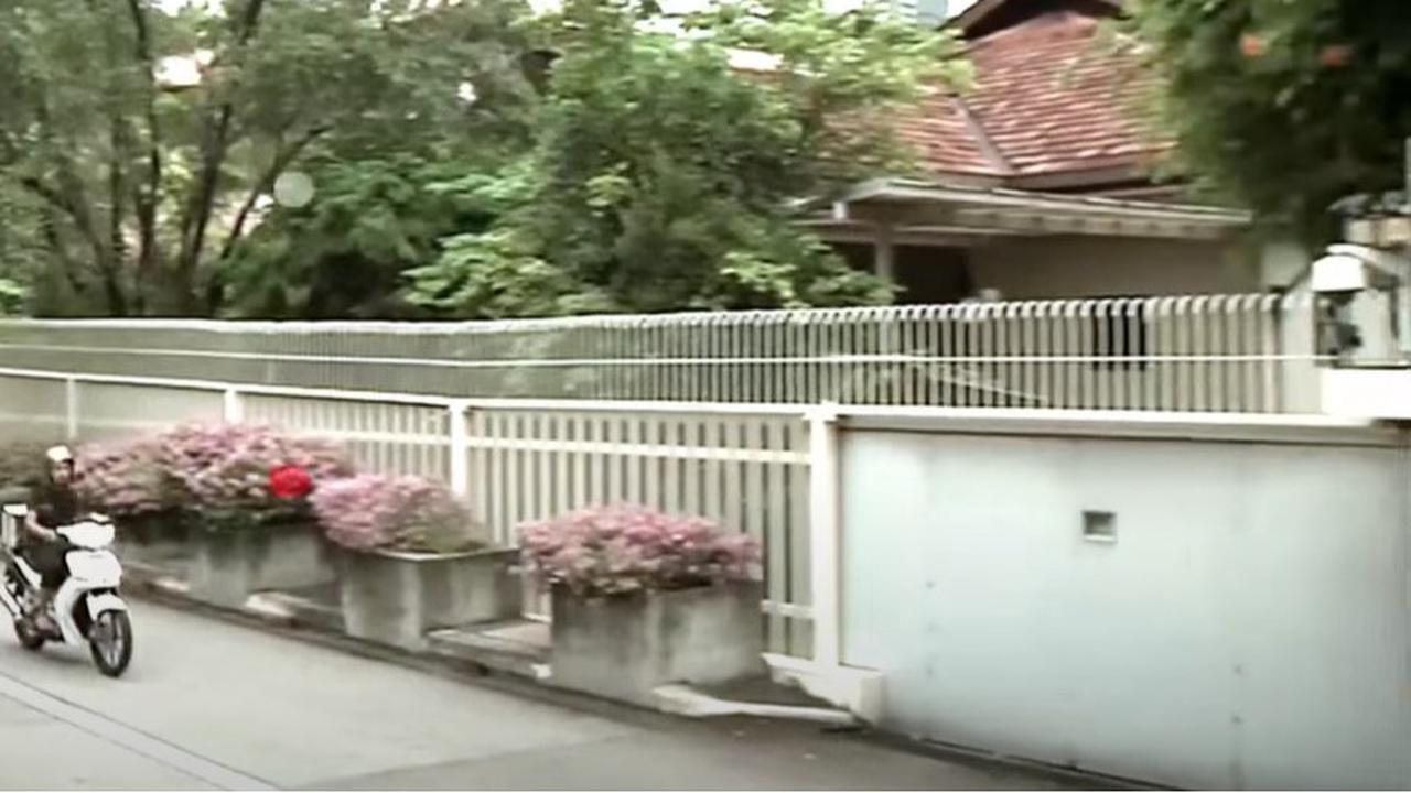 Potret penampakan bagian depan rumah kediaman mendiang Lee Kuan Yew
