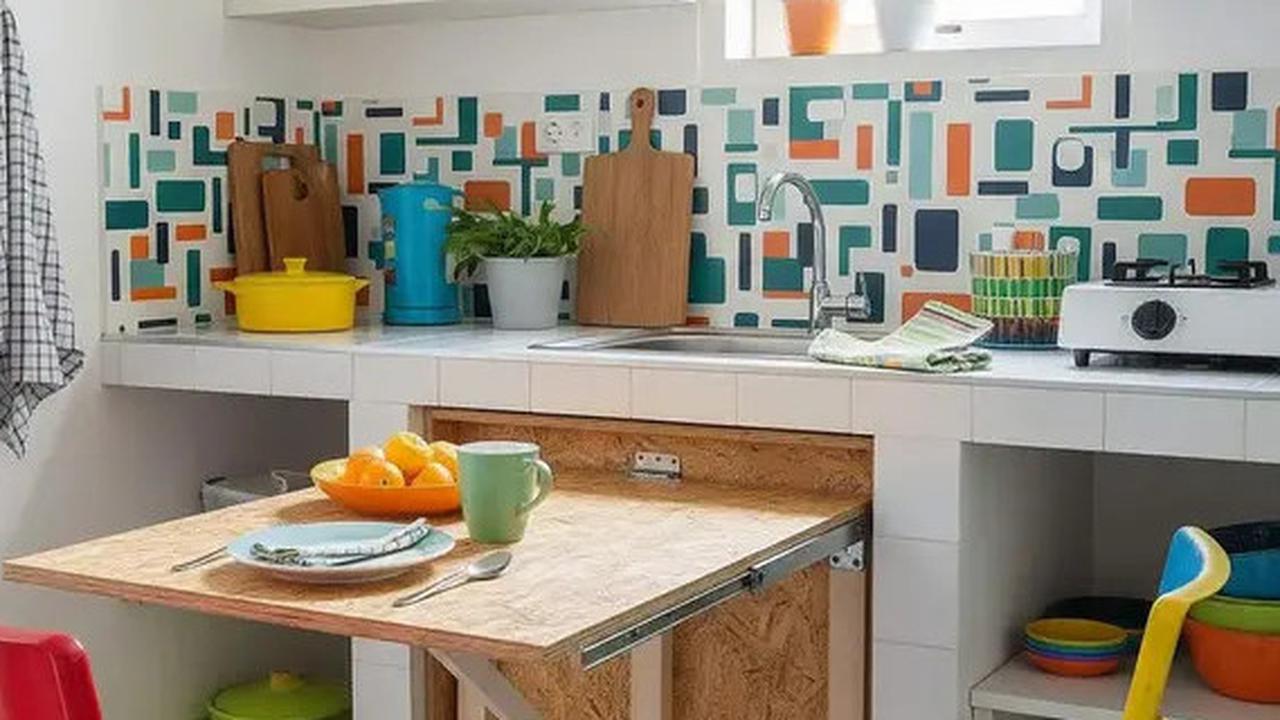Dapur Kecil Bergaya Retro 80-an, Hanya dengan Anggaran 8 Juta! 7 Inspirasi Fungsional & Stylish