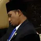 Viral anggota DPR Lora Fadil tertidur saat pelantikan. (Ist)