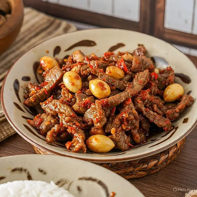 Opor Daging Sapi Pedas dengan Kemiri