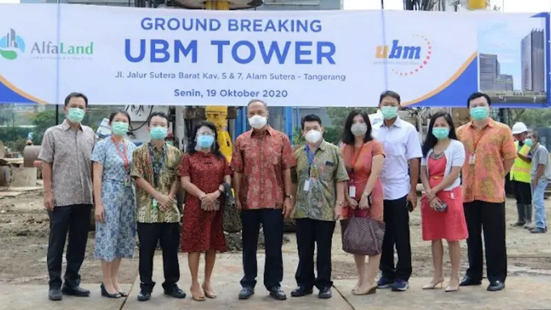 Groundbreaking UBM Tower di Serpong. (Foto: Istimewa).