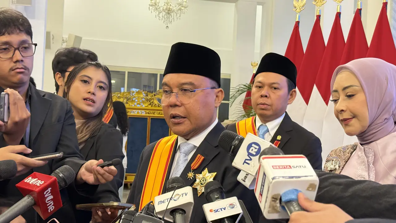 Wakil Ketua DPR RI Sufmi Dasco Ahmad di Istana Negara Jakarta, Senin (25/8/2025).