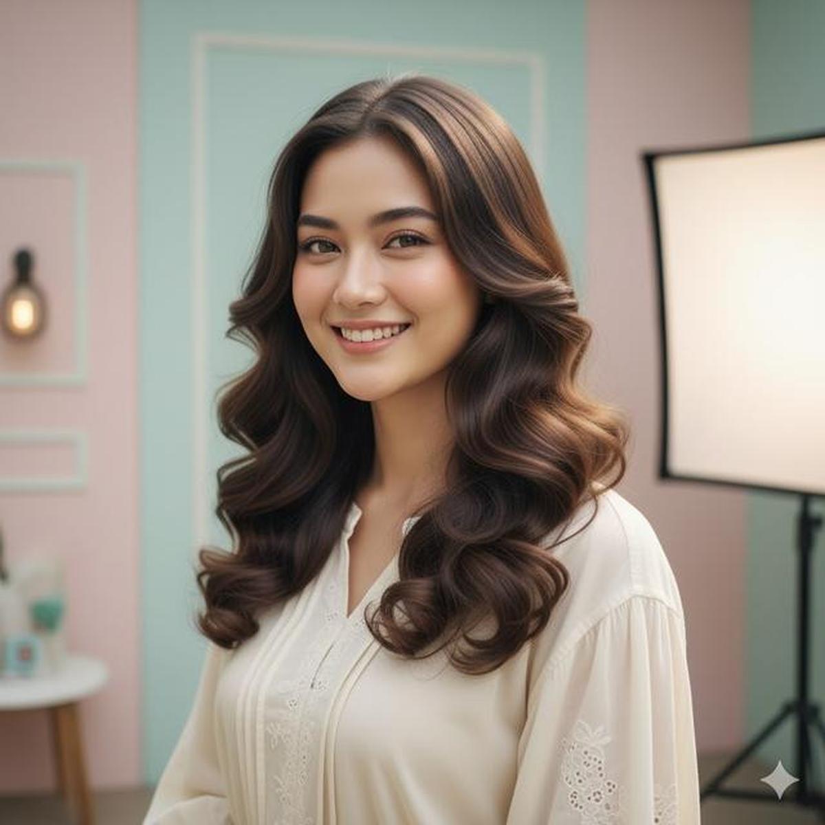 8 Model Rambut Panjang Curly Bawah yang Natural, Cocok untuk Berbagai Bentuk Wajah