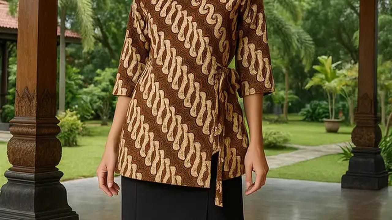 7 Model Tunik Batik Tali Samping Terbaru untuk Tampil Anggun