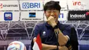 Pelatih asal Korea Selatan itu memastikan bahwa kondisi anak asuhnya saat ini dalam kondisi fit jelang menjajal kekuatan La Albiceleste. (Liputan6.com/Helmi Fithriansyah)