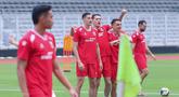 Para pemain Timnas Indonesia menggelar sesi latihan untuk FIFA Series 2026 Stadion Madya, Komplek Gelora Bung Karno, Jakarta, Minggu (29/3/2026). (Bola.com/M Iqbal Ichsan)