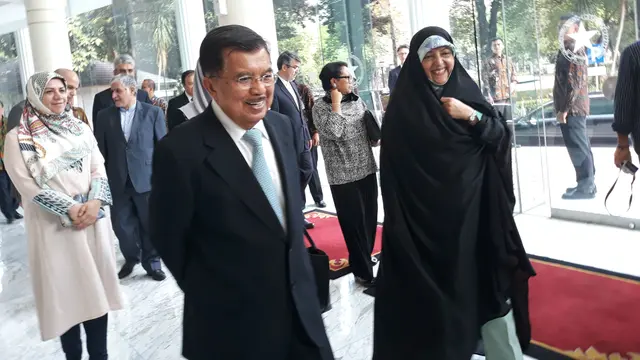 Wakil Presiden Jusuf Kalla bertemu Wakil Presiden Iran Urusan Perempuan dan Keluarga Masoumeh Ebtekar