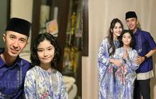 Momen Kedekatan Bilqis Anak Ayu Ting Ting dan Muhammad Fardhana sang Calon Ayah Saat Lebaran