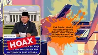 Cek Fakta: Hoaks Presiden Prabowo akan Tutup Warung di Desa karena Tak Untungkan Negara