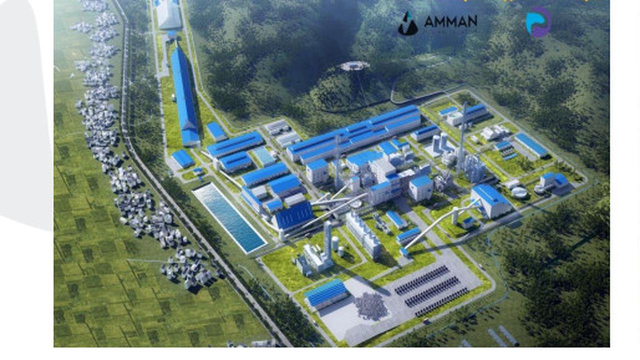 Proyek smelter PT Amman Mineral Nusa Tenggara (AMMAN) di Batu Hijau, Kabupaten Sumbawa Barat, Nusa Tenggara Barat