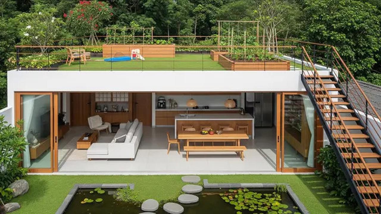 8 Model Rumah Sederhana Tapi Mewah Gaya Japandi dengan Taman Mini 2025, Cocok untuk Keluarga Muda