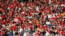Sebanyak 25.322 orang hadir mendukung Timnas Indonesia melawan Kamboja pada laga pertama Grup A Piala AFF 2022 di Stadion Utama Gelora Bung Karno (SUGBK), Senayan, Jumat (23/12/2022). (Bola.com/M iqbal Ichsan)