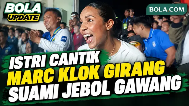 Momen Istri Cantik Marc Klok Persib Tersorot, Bahagia Saat Sang Suami Sukses Jebol Gawang Dewa