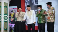 Menteri Koperasi dan UKM Teten Masduki pada acara launching Koperasi JATMAN (Jam’iyyah Ahlith Thariqah aI-Muktabarah an-Nahdliyah), di Kota Pekalongan, Jawa Tengah, Rabu (11/11/2020).