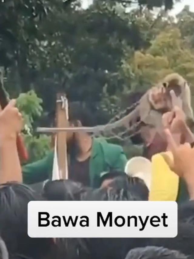 Mahasiswa Bawa Hewan Saat Demo Omnibus Law, Warganet : Itu Mau Demo Apa Ternak