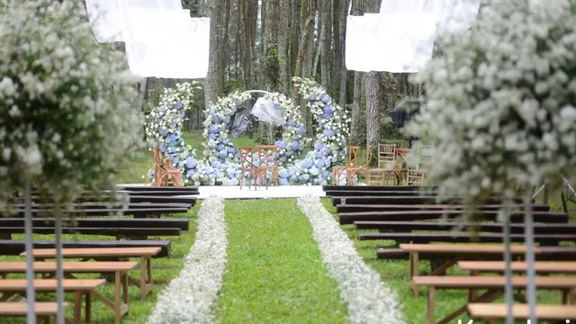 Suasana pernikahan Ammar Zoni dan Irish Bella