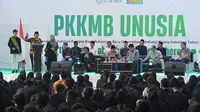 Gus Halim saat memberikan kuliah umum tentang peran mahasiswa dalam membangun desa kepada 525 mahasiswa baru di Kampus UNUSIA, Bogor, Jawa Barat pada Jumat (9/9/2022).