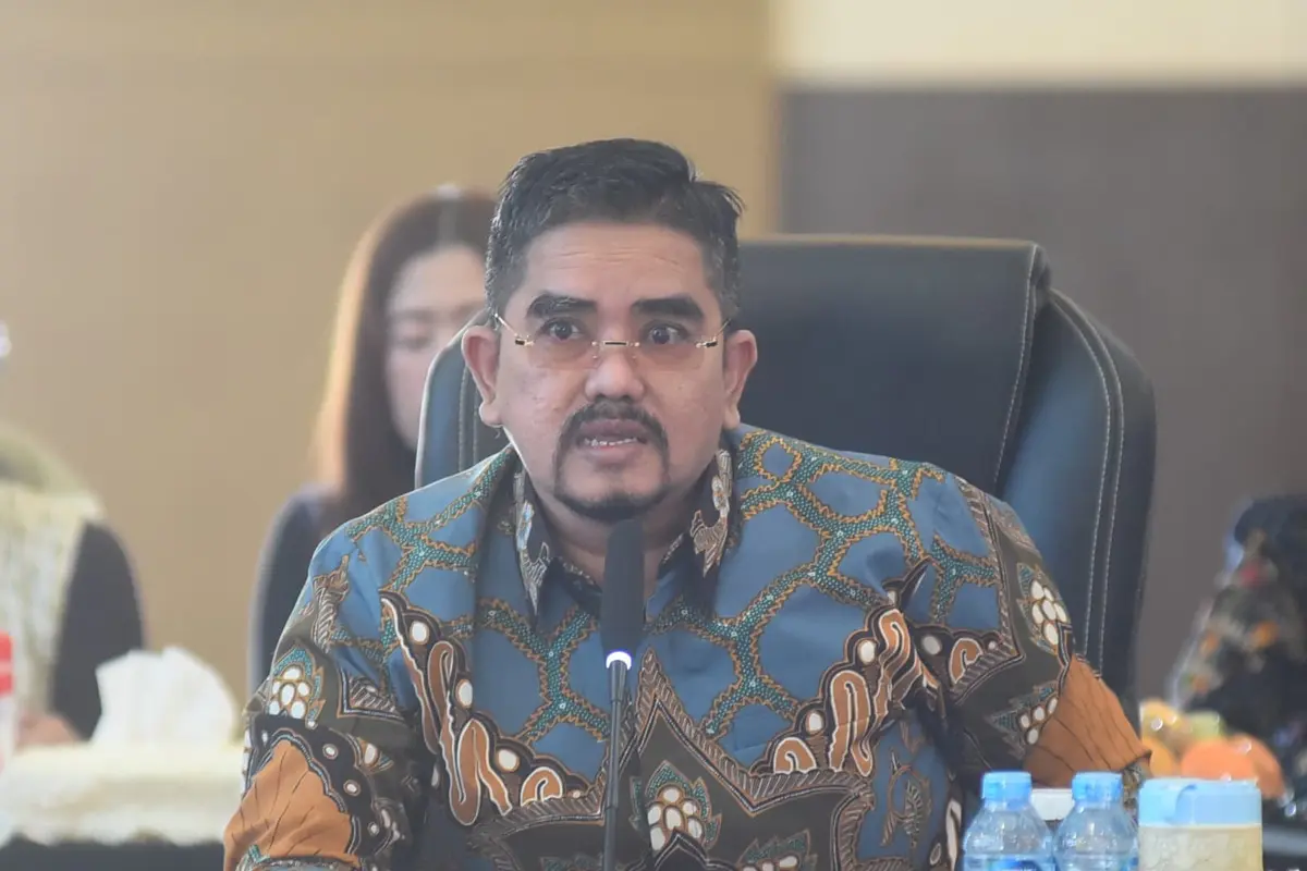 Anggota Komisi III DPR RI Nasyirul Falah Amru saat melakukan rapat Komisi III di Kompleks Parlemen DPR/MPR. (Istimewa)