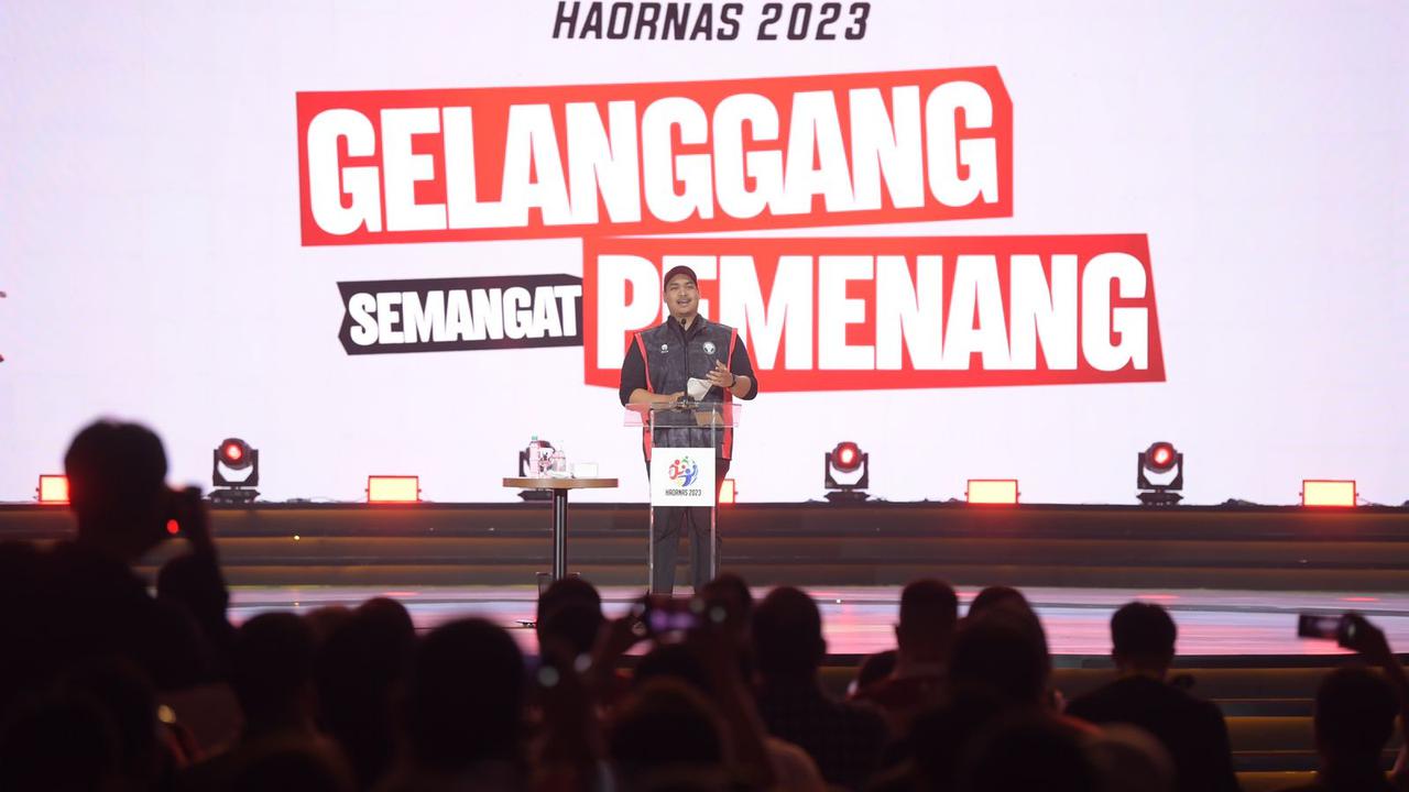 Menpora Dito Ariotedjo saat Haornas