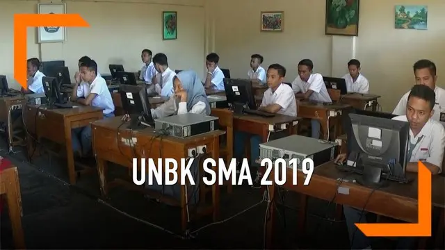 Belasan napi anak menjalani UNBK Bahasa Indonesia di Blitar, Jawa Timur. Semua peserta juga telah menjalani persiapan sebelum melaksanakan UNBK.