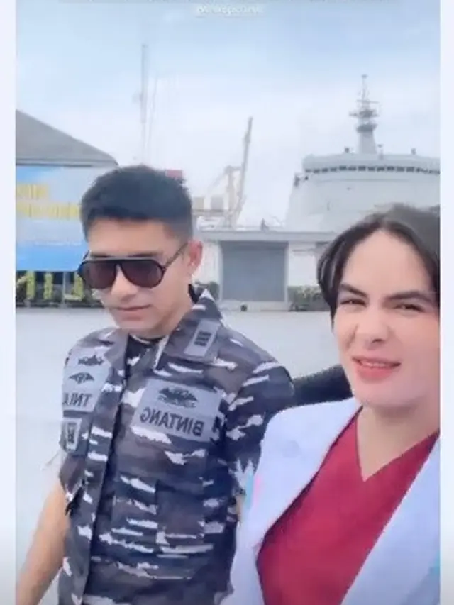 Riza Syah jadi tentara di sinetron Bintang Samudra (Foto: Instagram @rebeccatamara)