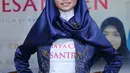 Yuki Kato saat press conference film 'Cahaya Cinta Pesantren' di Ampera, Jakarta Selatan, Senin (25/1). (Nurwahyunan/Bintang.com)