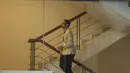 Setibanya di gedung Merah Putih Komisi Pemberantasan Korupsi (KPK), Nadiem tak terlalu banyak berkomentar. (merdeka.com/Arie Basuki)