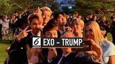 Presiden AS Donald Trump disambut boyband EXO saat tiba di Seoul, Korea Selatan. Trump dan Ivanka juga mendapat oleh-oleh album kelima EXO.