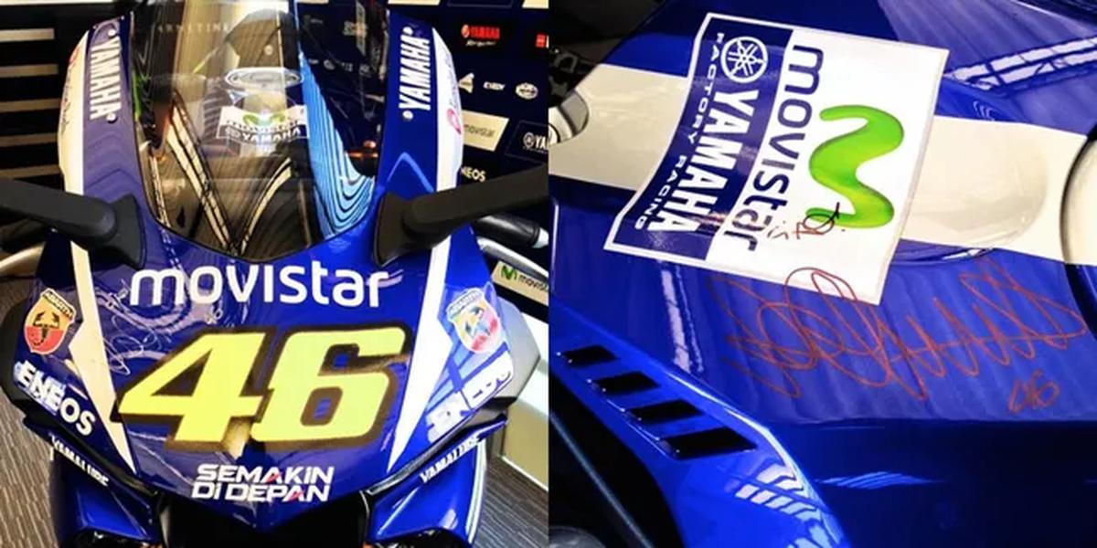 YZF-R1 bertandatangan Valentino Rossi (c) Charity Stars