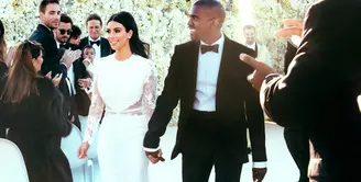 Empat tahun sudah berlalu sejak Kim Kardashian dan Kanye West mengucapkan janji suci. (instagram/kimkardashian)