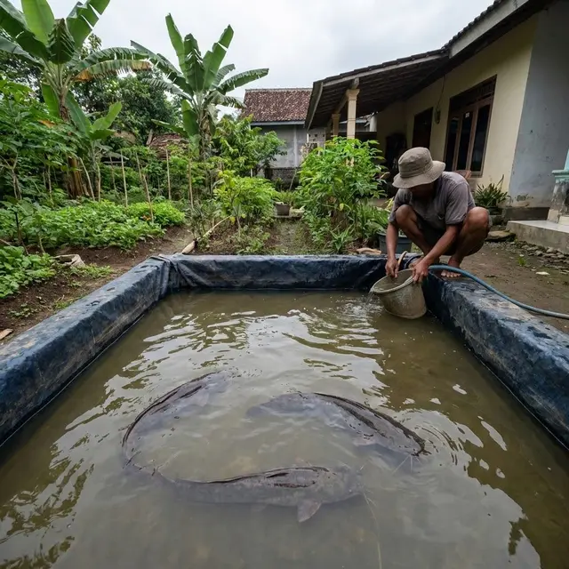 Tiga indukan ikan lele (Gemini AI)