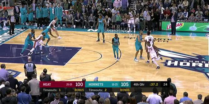 VIDEO : GAME RECAP NBA 2017-2018, Heat 106 vs Hornets 105
