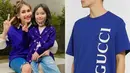 Pilihan busana Ayu Ting Ting sangat variatif, T-Shirt menjadi baju yang jadi favoritnya, salah satunya seperti koleksi dari Gucci seharga Rp6.967.000. (Instagram/ Fashion Ayu Ting Ting).