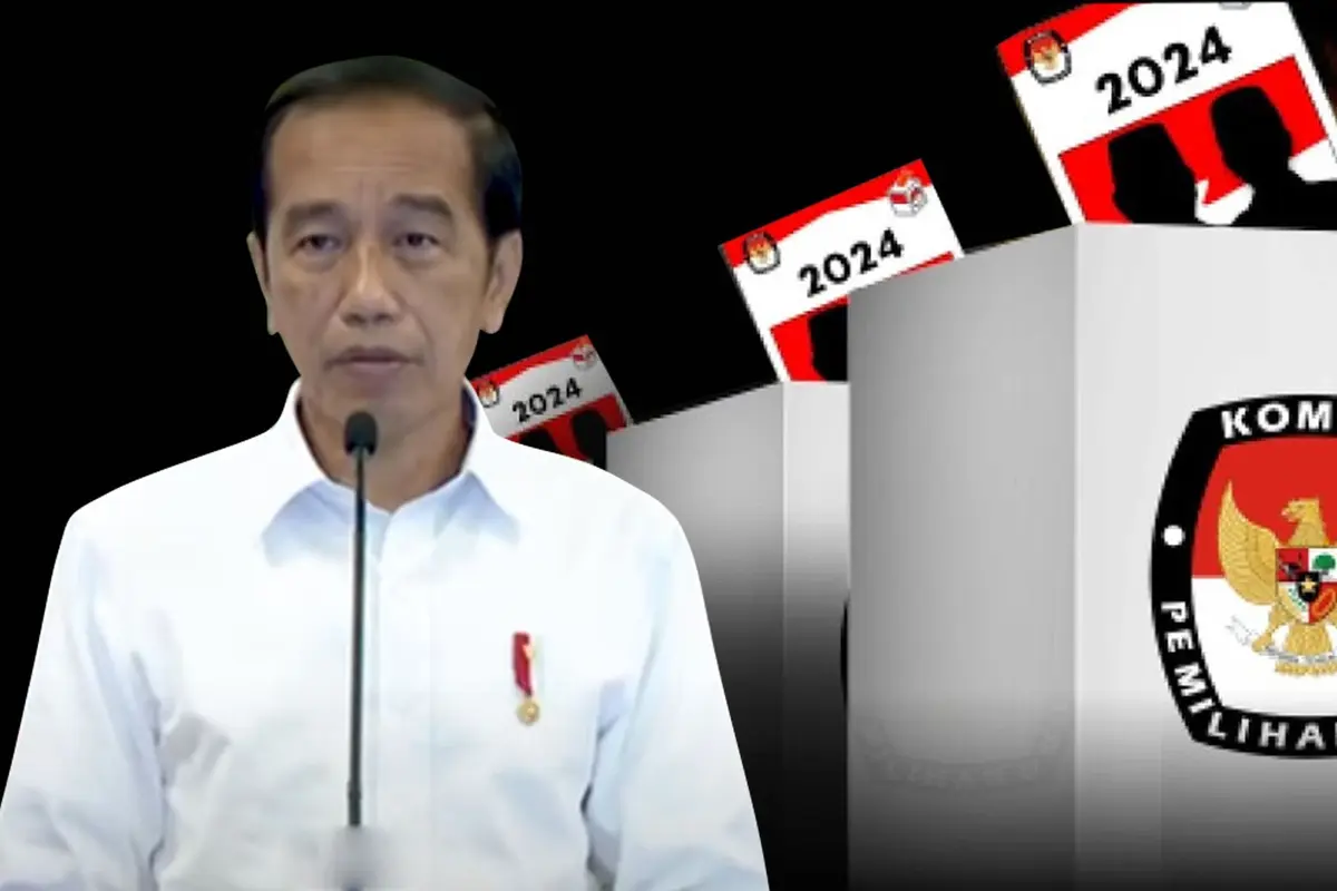 Banner Infografis Jokowi Minta Menteri Setop Bicarakan Penundaan Pemilu 2024. (Liputan6.com/Trieyasni)