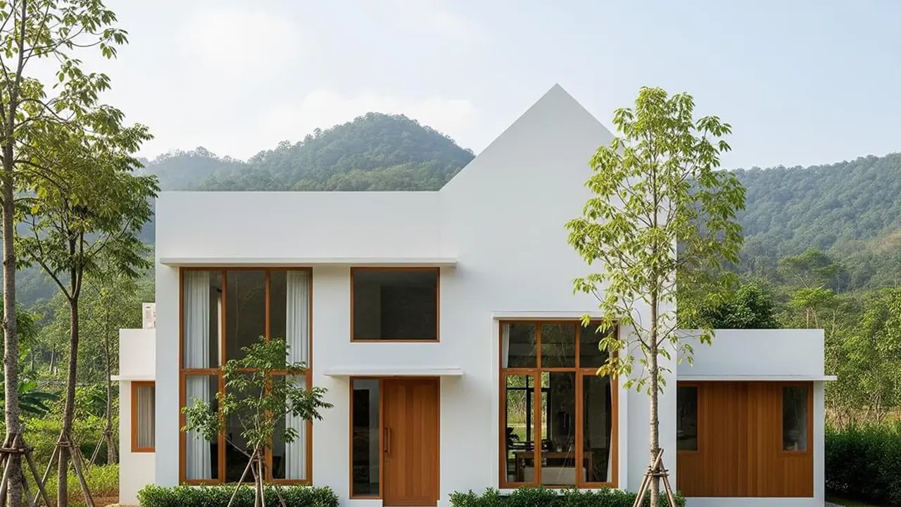 Rumah Kampung dengan Sentuhan Modern
