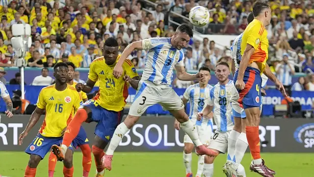 Foto: Atasi Perlawanan Sengit Kolombia hingga Babak Perpanjangan Waktu, Argentina Juara Copa America 2024 via Gol Tunggal Lautaro Martinez