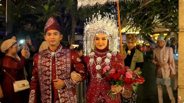 7 Momen Akad dan Resepsi Pernikahan Rizki DA dan Hersa Ayu