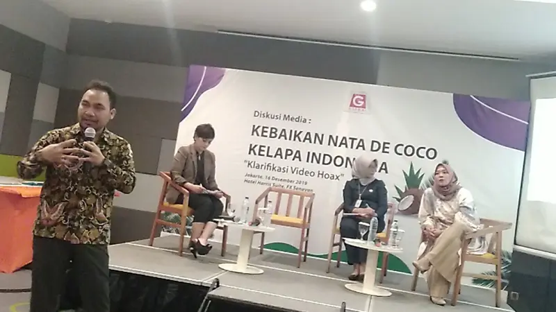 Konferensi pers dan diskusi Kebaikan Nata De Coco Kelapa Indonesia